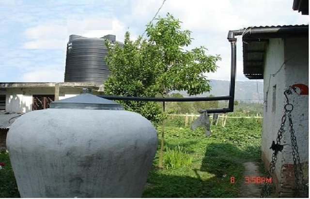 Rooftop rainwater harvesting system