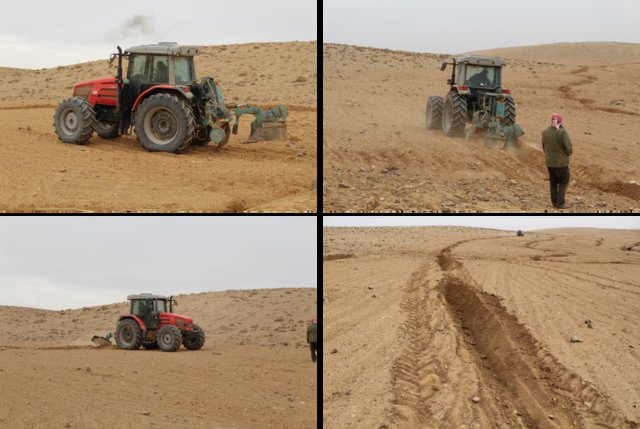 Mechanized micro water harvesting through ‘Vallerani’ tractor plough for central Jordanian Badia