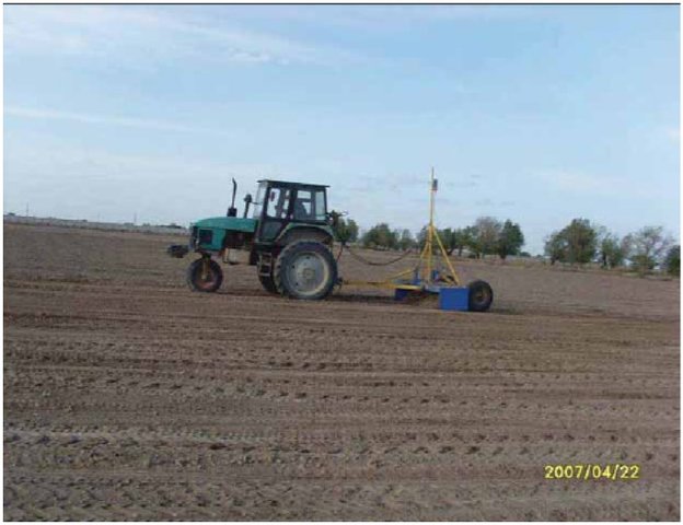 Laser leveling of the fields  to increase the efficiency of on-farm use of irrigation water
