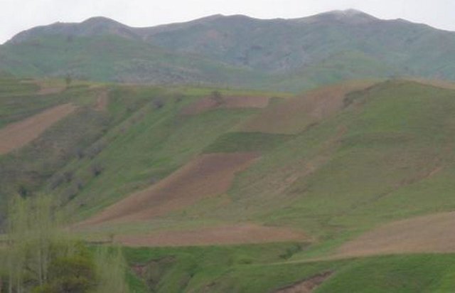 Буферная полоса пахотных земель, расположенных на крутых склонах