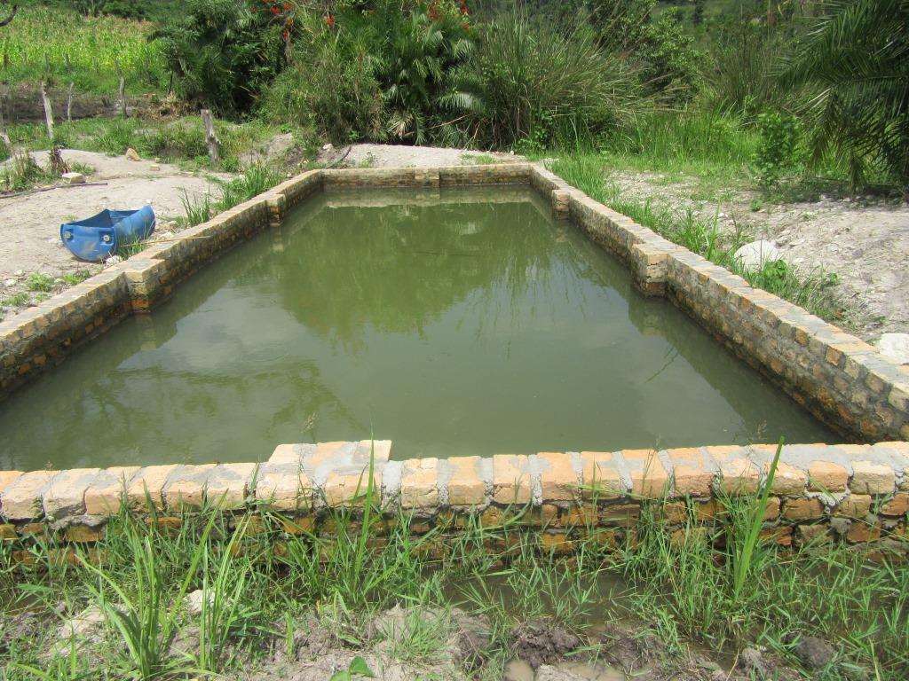 A photo showing the Irrigation system structure in Kyegeggwa District