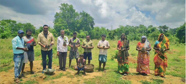 Community-led participatory and self sustainable land restoration in India