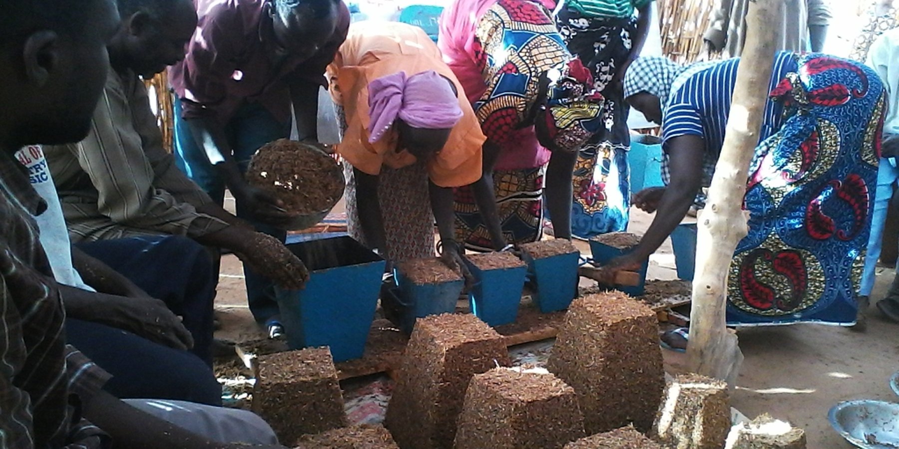 Production of multi-nutritional fodder blocks in the production unit of MAITSAKONI
