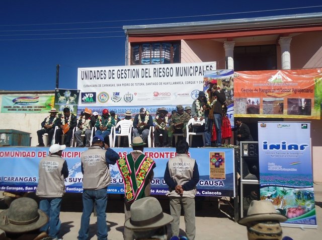 Creación de Unidades de Gestión de Riesgo municipal con enfoque participativo en la Mancomunidad Aymaras sin Frontera