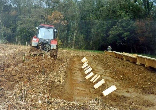 Conventional (contour-line and ploughing)  tillage